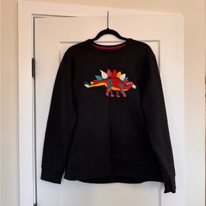 Bonobos Black Sweater with Colorful Dinosaur Design